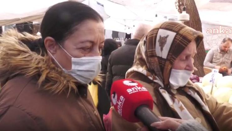 Pazarda alışveriş yapan vatandaşlar isyan etti