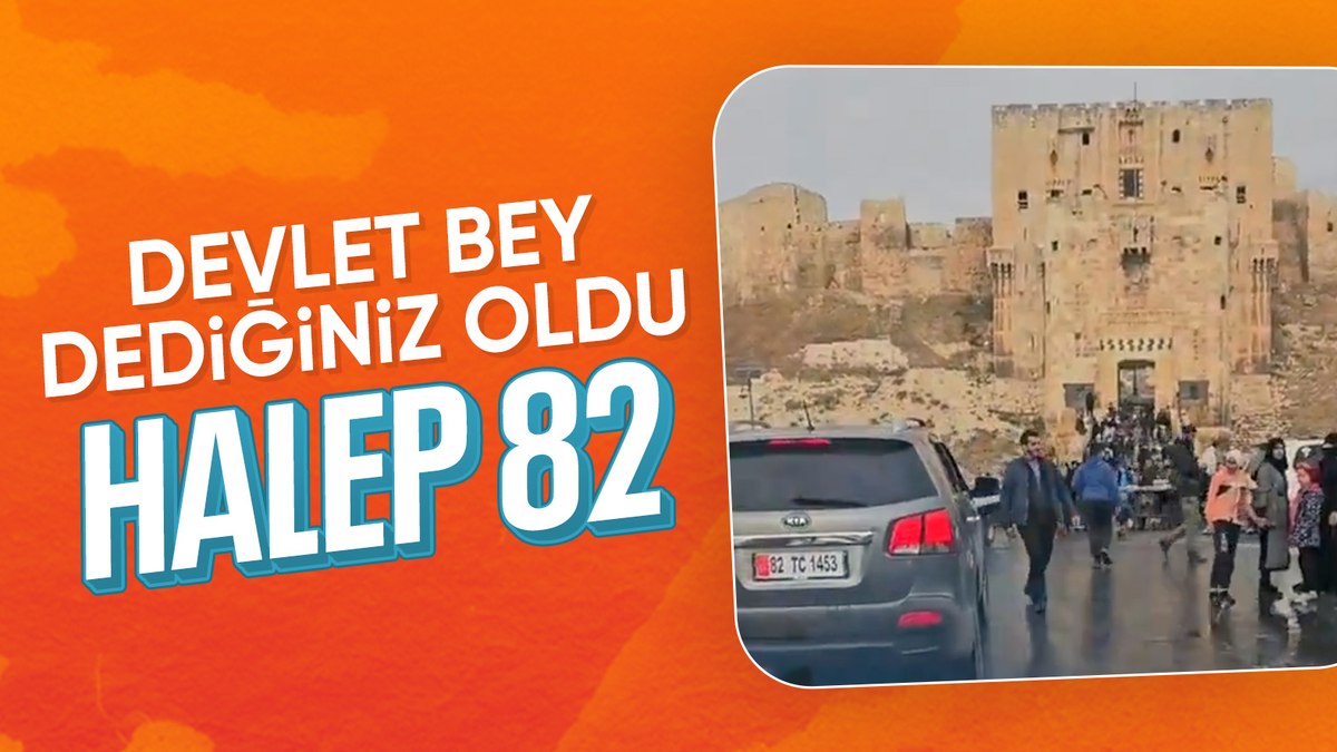 Halep’te 82 plakalı araç görüntülendi